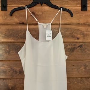 JCrew white racerback tank